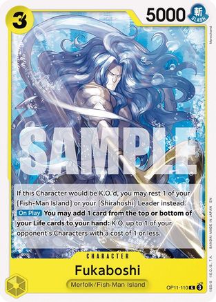 Fukaboshi (OP11-110) - [A Fist of Divine Speed]