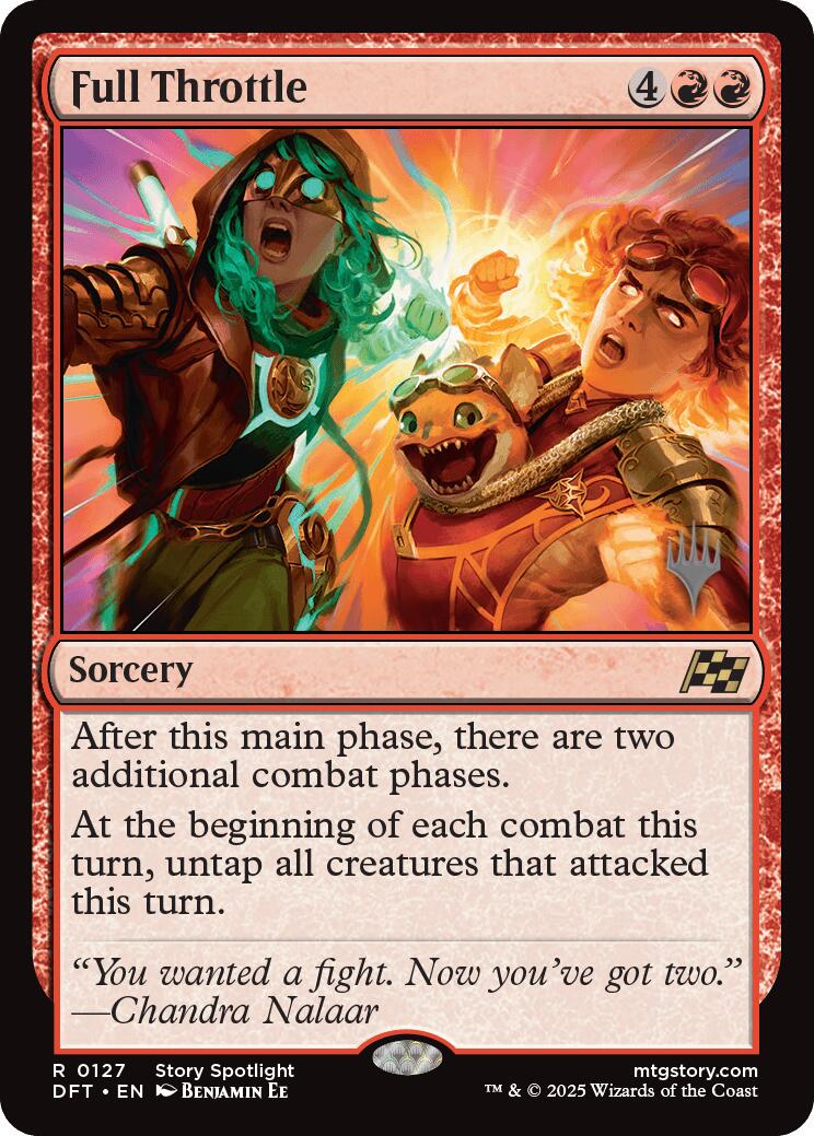Full Throttle (Promo Pack) [Aetherdrift Promos] Foil