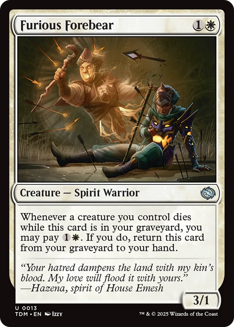Furious Forebear [Tarkir: Dragonstorm] Foil