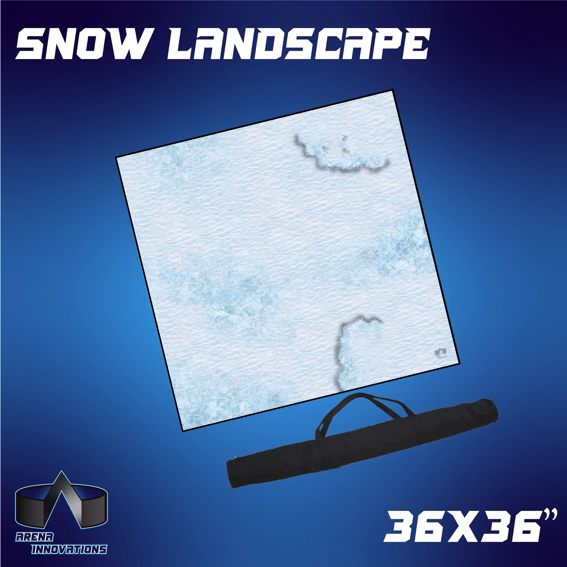 Gaming Arena Gaming Mat: 36x36" - Snow Landscape