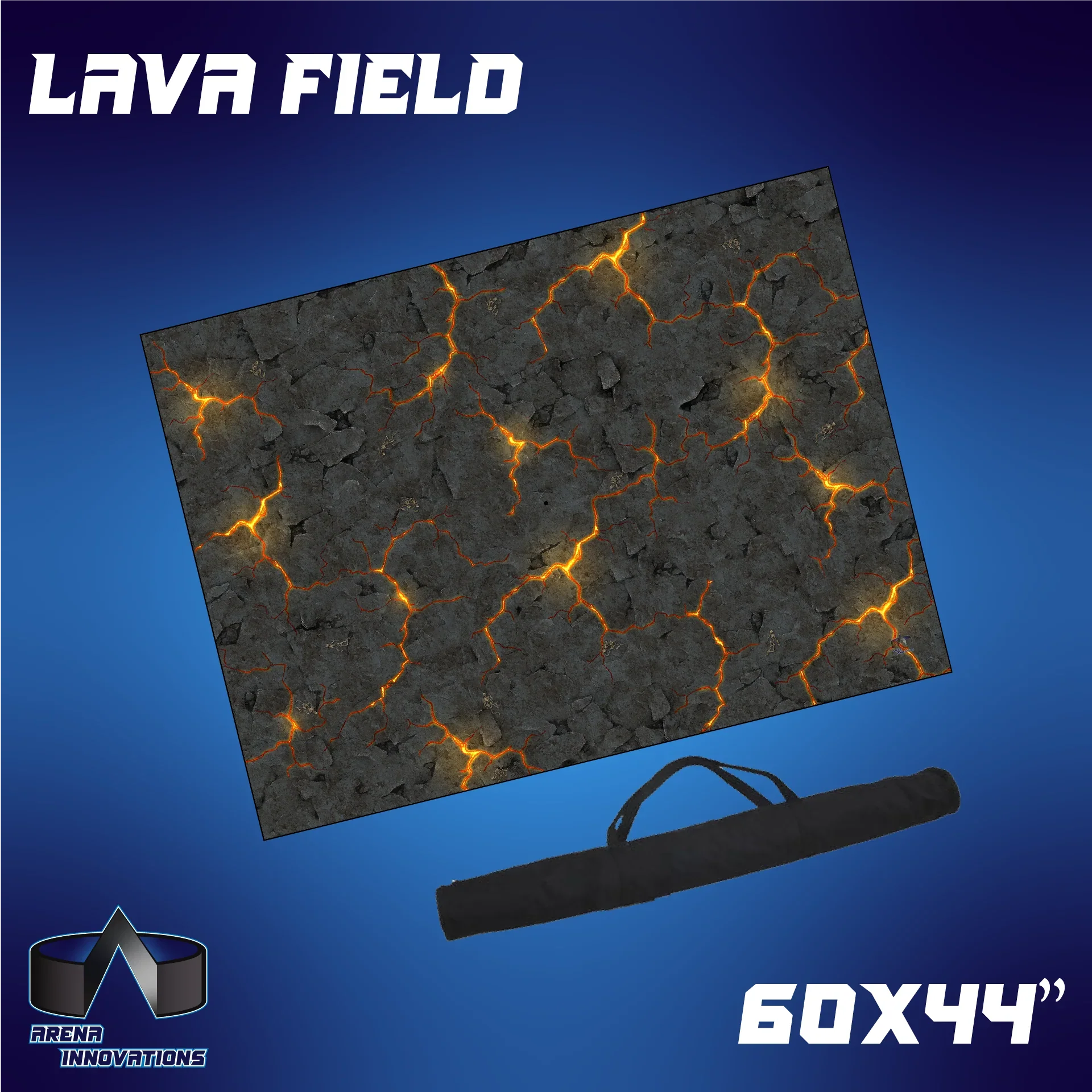 Gaming Arena Gaming Mat: 60x44" - Lava Field