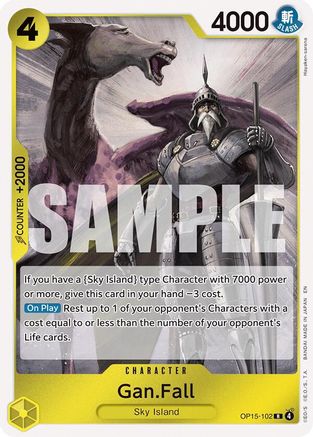 Gan.Fall (OP15-102) - [Adventure on Kami's Island] Foil