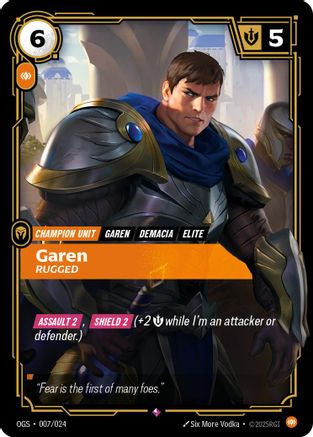 Garen - Rugged (007/024) - Riftbound - [Origins Proving Grounds]