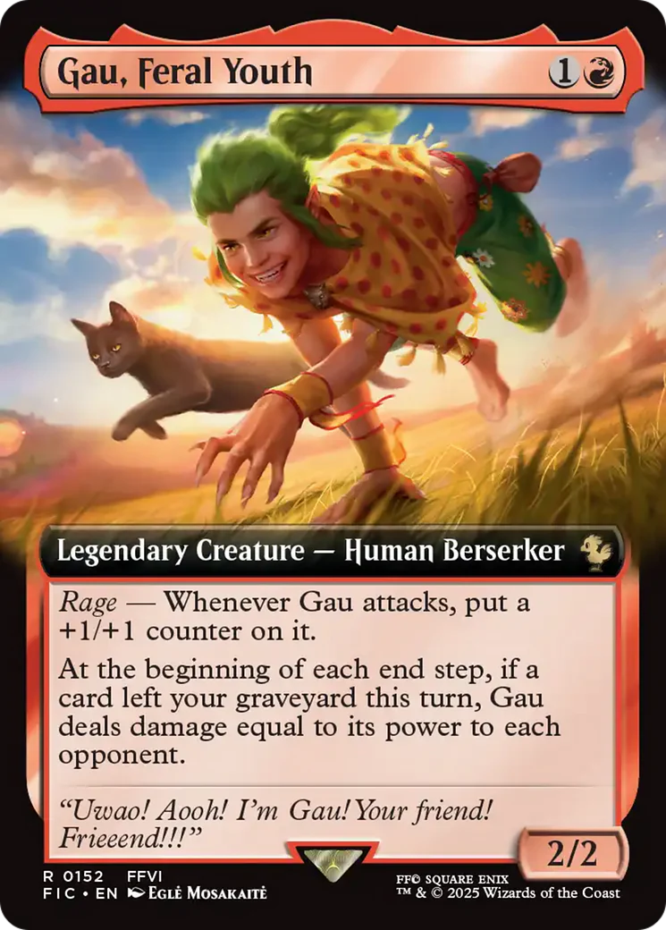 Gau, Feral Youth (Extended Art) [FINAL FANTASY Commander] Foil