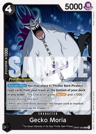 Gecko Moria (083) (OP07-083) - [500 Years in the Future Pre-Release Cards]