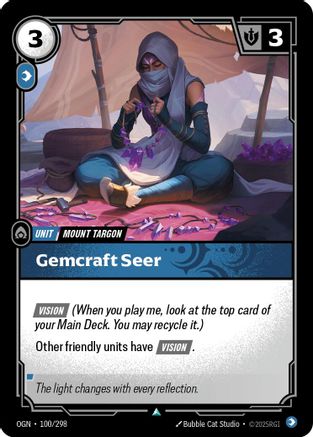 Gemcraft Seer (100/298) - Riftbound - [Origins]