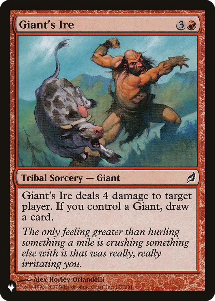 Giant's Ire [The List] Foil