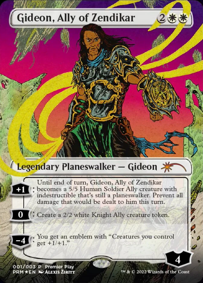 Gideon, Ally of Zendikar (Borderless) [Regional Championship Qualifiers 2022] Foil