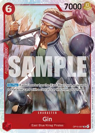 Gin (OP15-007) - [Adventure on Kami's Island] Foil