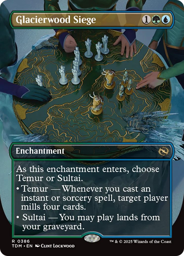 Glacierwood Siege (Borderless) [Tarkir: Dragonstorm] Foil