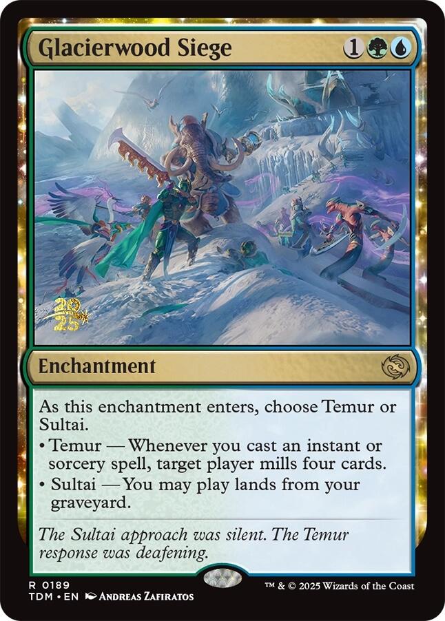 Glacierwood Siege [Tarkir: Dragonstorm Prerelease Promos] Foil