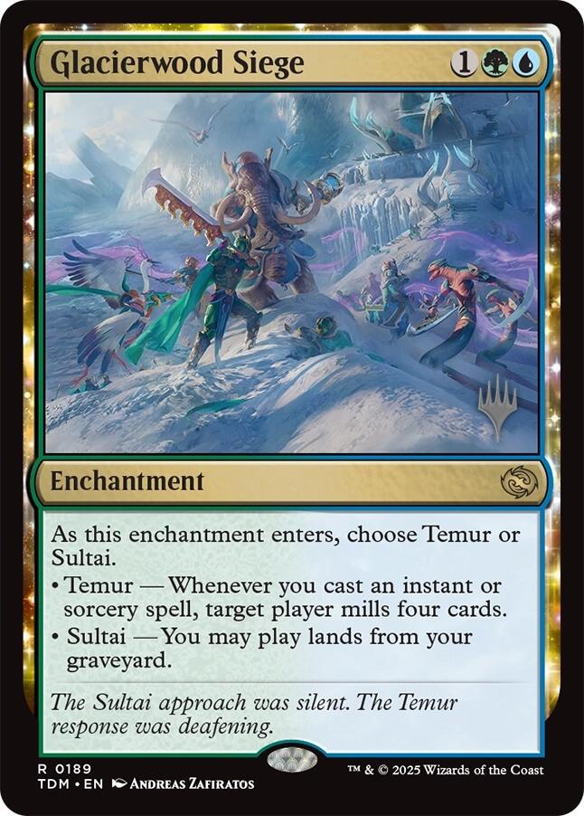 Glacierwood Siege [Tarkir: Dragonstorm Promos] Foil