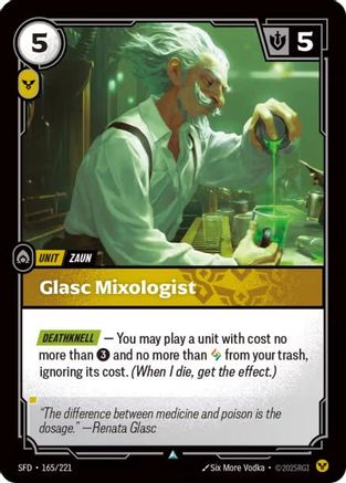 Glasc Mixologist (165/221) - Riftbound - [Spiritforged] Foil