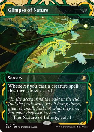 Glimpse of Nature  [Secrets of Strixhaven: Mystical Archive] Foil