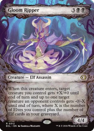 Gloom Ripper (Showcase)  [Lorwyn Eclipsed] Foil