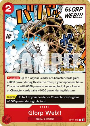 Glorp Web!! (OP11-019) - [A Fist of Divine Speed Release Event Cards]