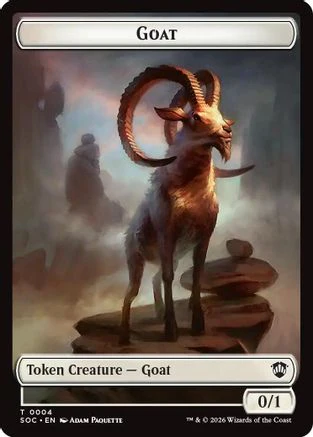 Goat // Fungus Beast Double-Sided Token  [Commander: Secrets of Strixhaven]