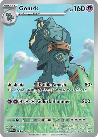 Golurk 129/086  - Holofoil SV Black Bolt - Illustration Rare