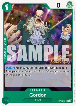 Gordon (OP13-024) - [Carrying On His Will: 3rd Anniversary Tournament Cards]