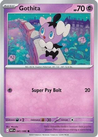 Gothita 038/086  - Reverse Holofoil SV White Flare - Common