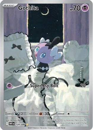 Gothita 121/086  - Holofoil SV White Flare - Illustration Rare