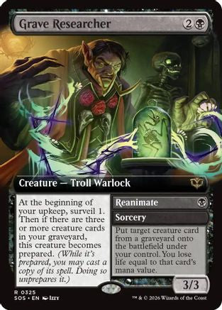 Grave Researcher (Extended Art)  [Secrets of Strixhaven]