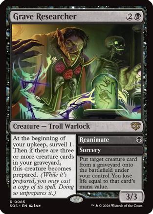 Grave Researcher  [Promo Pack: Secrets of Strixhaven] Foil
