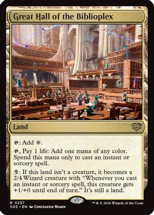 Great Hall of the Biblioplex  [Secrets of Strixhaven] Foil