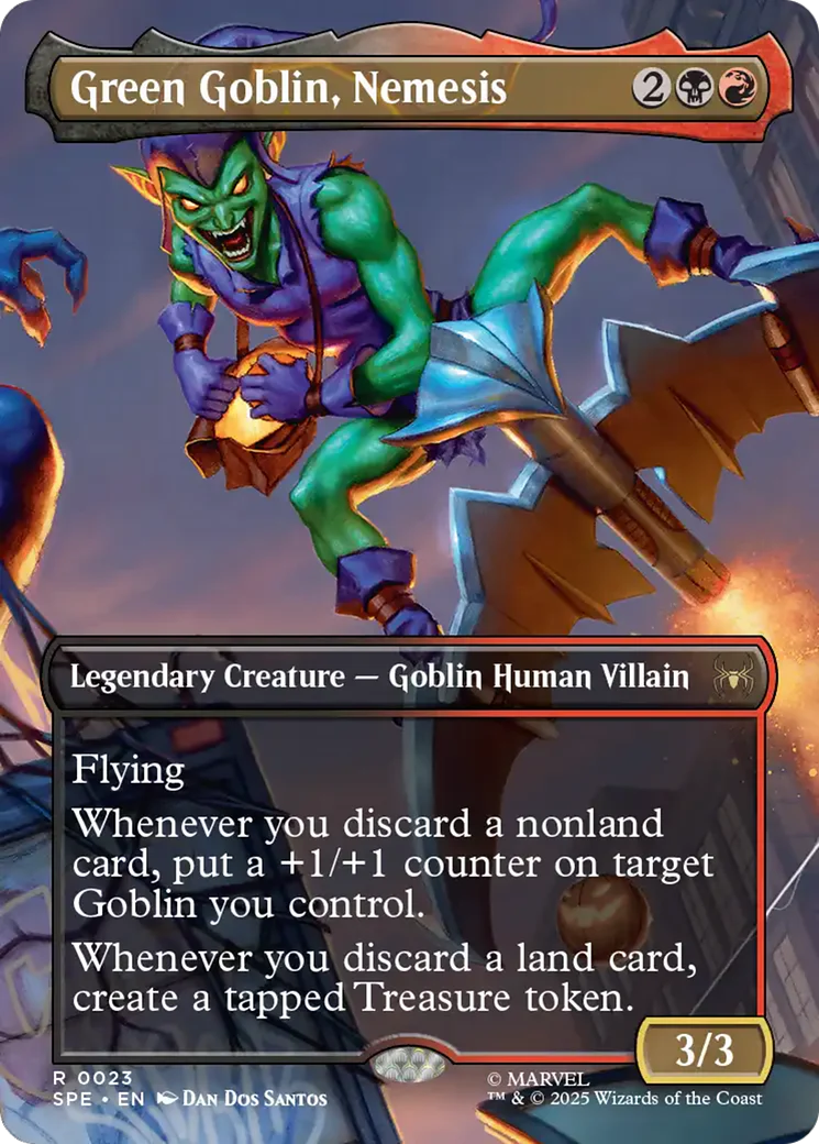 Green Goblin, Nemesis (Borderless) [Marvel's Spider-Man: Eternal-Legal] Foil