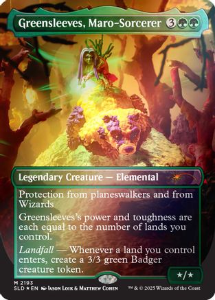 Greensleeves, Maro-Sorcerer (Rainbow Foil)  [Secret Lair Drop Series] Foil
