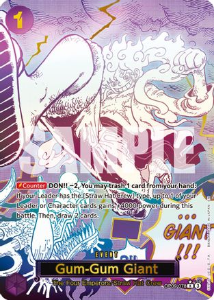 Gum-Gum Giant (Alternate Art) (OP09-078) - [Premium Booster -The Best- Vol. 2] Foil