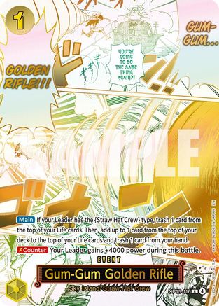 Gum-Gum Golden Rifle (Alternate Art) (OP15-116) - [Adventure on Kami's Island] Foil