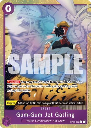 Gum-Gum Jet Gatling (Alternate Art) (OP03-072) - [Premium Booster -The Best- Vol. 2] Foil