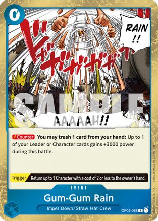 Gum-Gum Rain (Reprint) (OP02-068) - [Premium Booster -The Best- Vol. 2] Foil