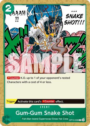 Gum-Gum Snake Shot (OP13-039) - [Carrying On His Will]