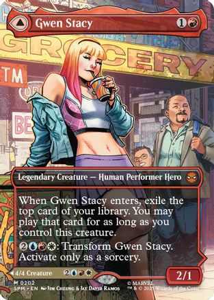 Gwen Stacy (0202) (Borderless)  [Marvel's Spider-Man] Foil