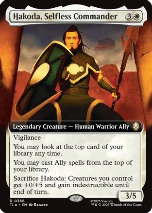 Hakoda, Selfless Commander (Extended Art)  [Avatar: The Last Airbender]