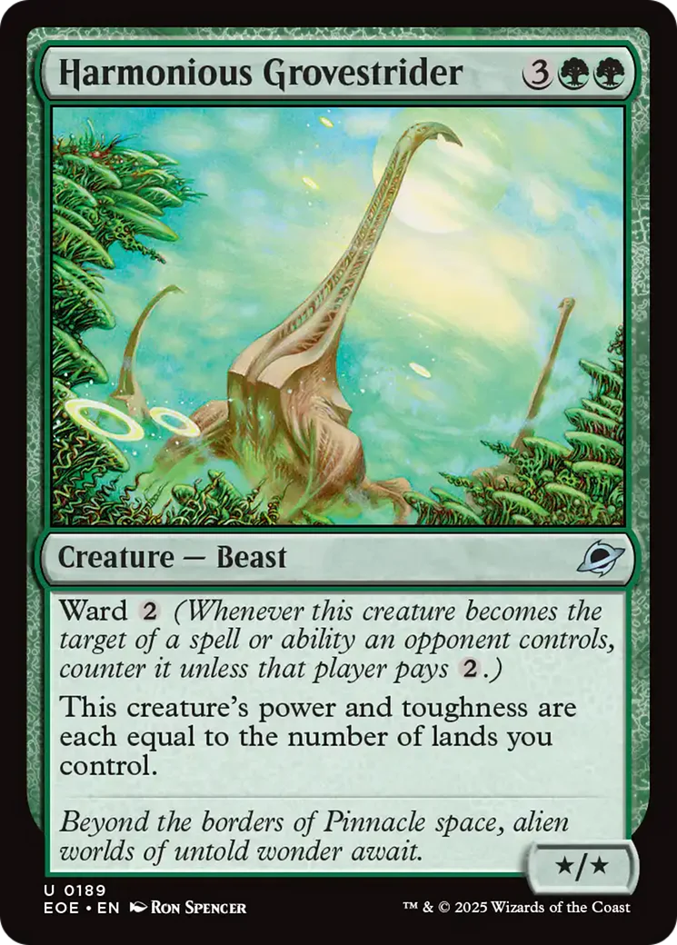 Harmonious Grovestrider [Edge of Eternities] Foil