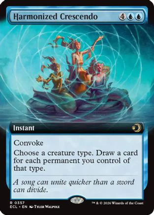 Harmonized Crescendo (Extended Art)  [Lorwyn Eclipsed] Foil