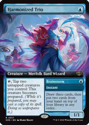 Harmonized Trio (Extended Art)  [Secrets of Strixhaven] Foil