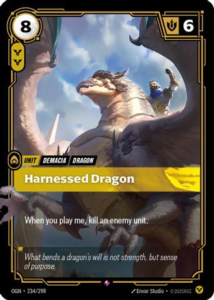 Harnessed Dragon (234/298) - Riftbound - [Origins] Foil