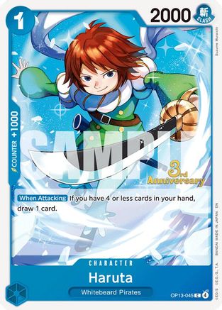 Haruta (OP13-045) - [Carrying On His Will: 3rd Anniversary Tournament Cards]