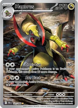 Haxorus 152/086  - Holofoil SV Black Bolt - Illustration Rare