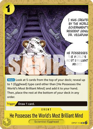 He Possesses the World's Most Brilliant Mind (Reprint) (OP07-114) - [Premium Booster -The Best- Vol. 2]