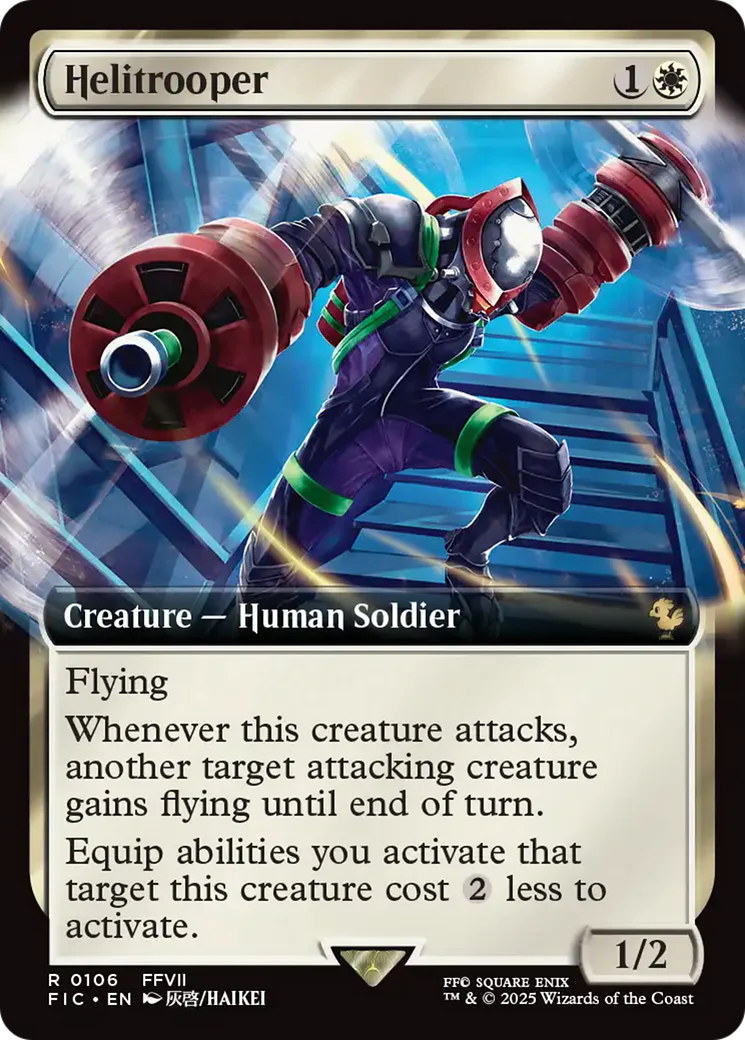 Helitrooper (Extended Art) [FINAL FANTASY Commander] Foil