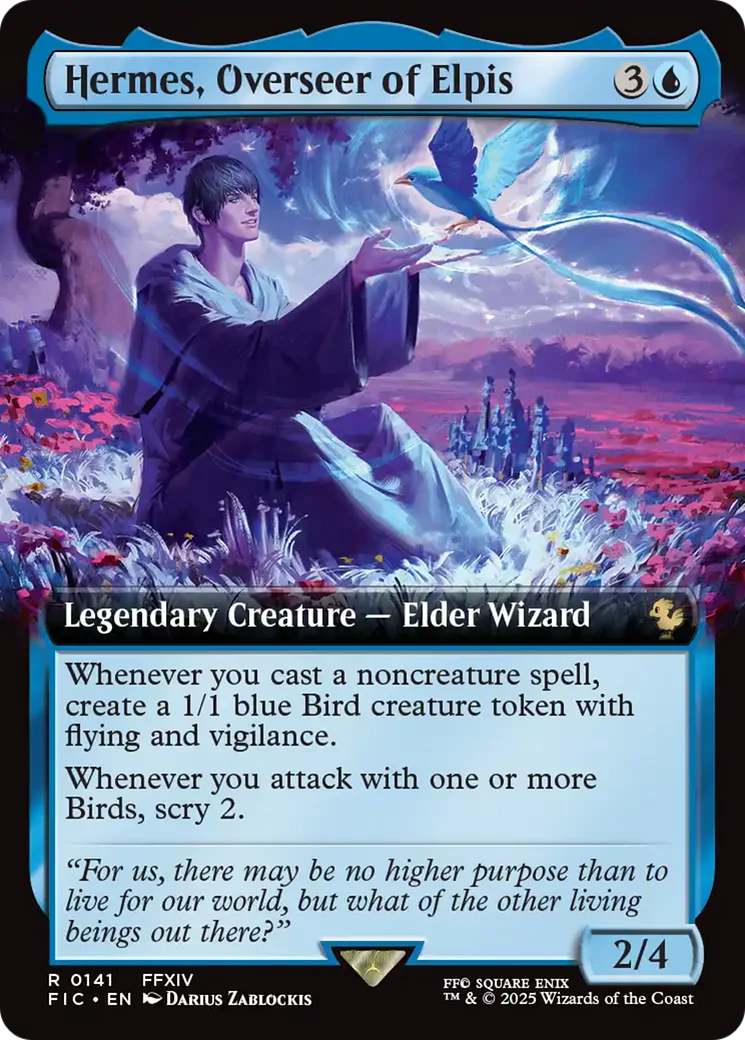 Hermes, Overseer of Elpis (Extended Art) [FINAL FANTASY Commander] Foil