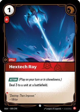 Hextech Ray (009/298) - Riftbound - [Origins] Foil