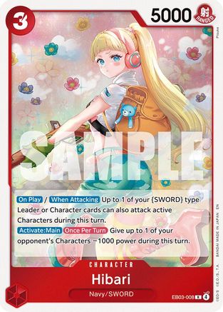 Hibari (EB03-008) - [Extra Booster: One Piece Heroines Edition] Foil
