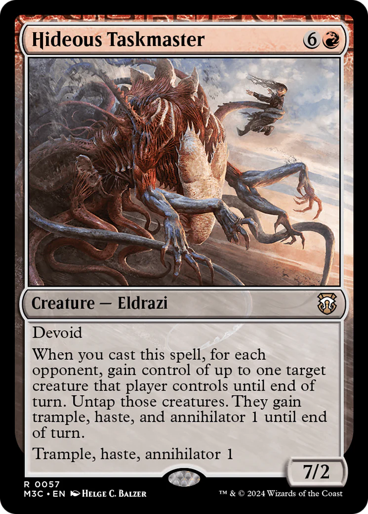 Hideous Taskmaster  [Modern Horizons 3 Commander]: (devoid)