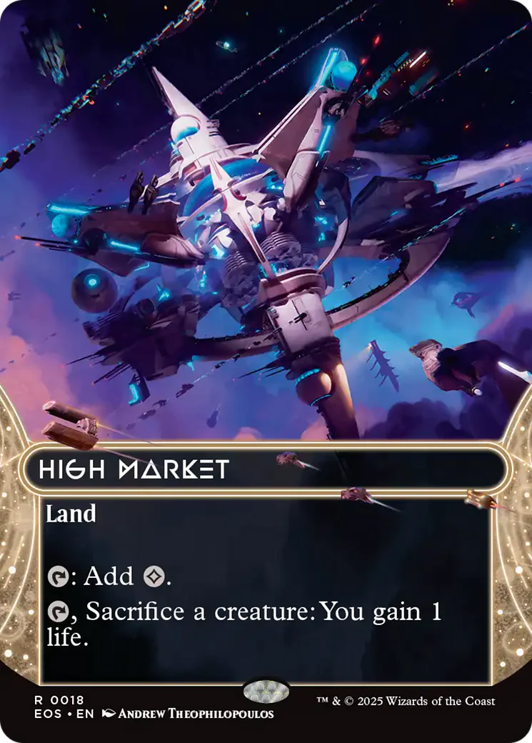 High Market (0018) (Borderless) [Edge of Eternities: Stellar Sights] Foil